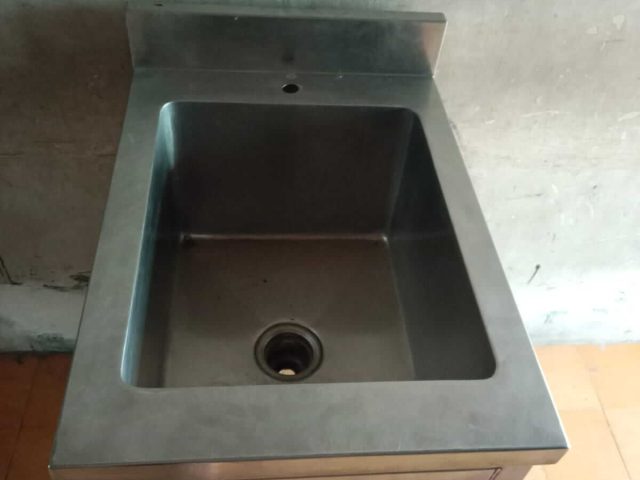 Meja Sink Stainless 1 Lubang (Backsplash)
