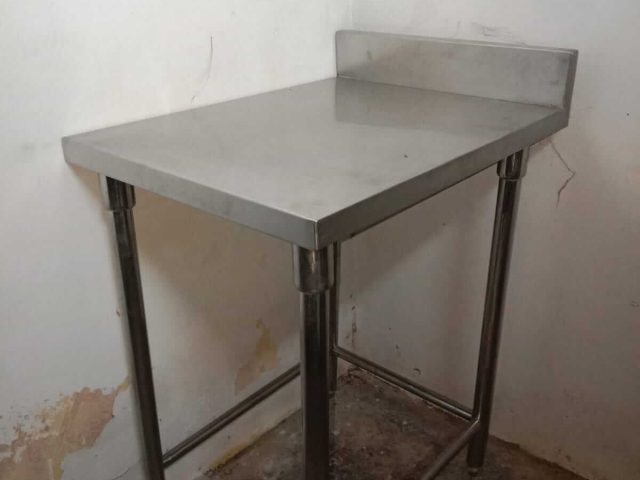 Meja Kerja Stainless 1 Rak Bawah